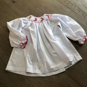 Rock n’ Sock ‘em Smocked Dress  Stockings 6 Girls